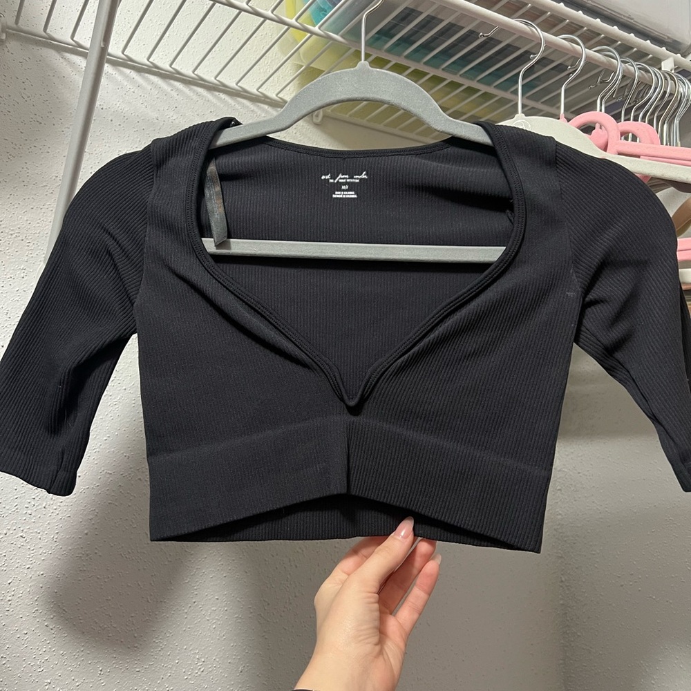 Urban Outfitters Black Crop Top